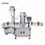 دستگاه درپوش پیچی چاک بطری سروو خطی خطی تک سر