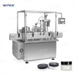 خط درپوش پیچی مهر و موم کننده اتوماتیک ظروف کرم آرایشی و بهداشتی