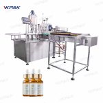 خط درپوش بطری پرکننده روغن ضروری بطری مایع دوار