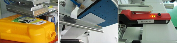 دستگاه برچسب زدن کیسه های پلاستیکی کیسه های دهانه نیمه اتوماتیک برای سطح صاف