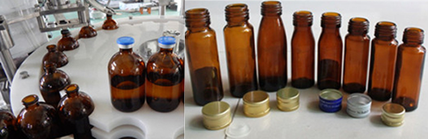 pharmaceutical bottles for filling line بطری برای پر کردن پودر آب بندی درپوش.jpg