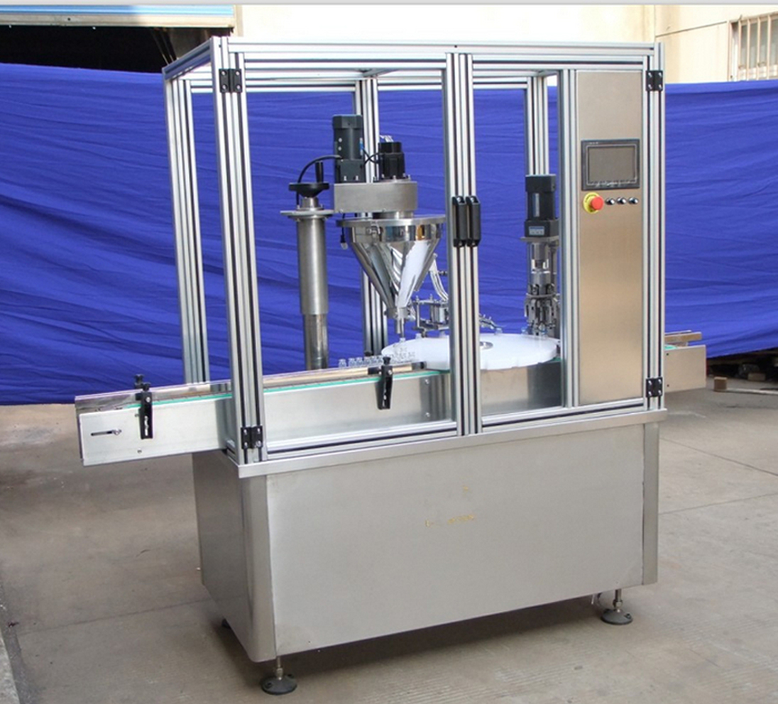 powder filler capper machine تجهیزات درپوش پرکننده پودری.jpg