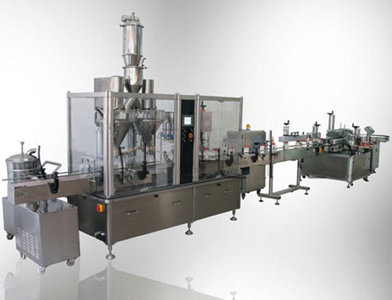 filling capping labeling packaging line for bottles pharma پر کردن درپوش برچسب زدن خط.jpg
