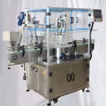 تجهیزات درب بطری پلاستیکی روتاری آبمیوه با فیدر آسانسور درب