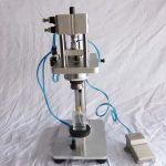 دستگاه چین دار بطری های شیشه ای عطر رومیزی نیمه اتوماتیک پنوماتیک