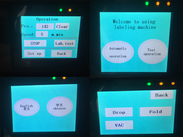 علامت کنترل داخل صفحه نمایش برای برچسب ماشین آلات کار کردن