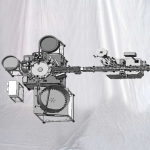 دستگاه درپوش پرکننده لوله های آزمایش کوچک با برچسب افقی