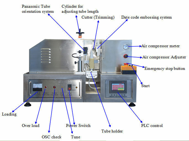 semi automatic sealing machines سیلر لوله التراسونیک